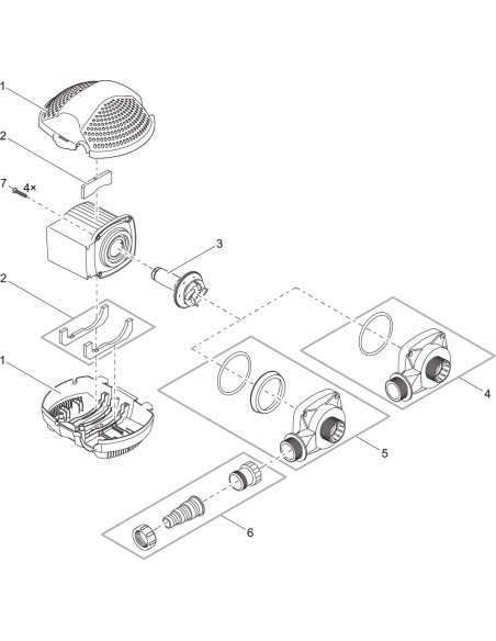 Pondomax Eco 5500 - FICHE PIECES DETACHEES