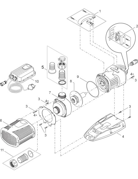 Aquarius Eco Expert 20000/12V - FICHE PIECES DETACHEES
