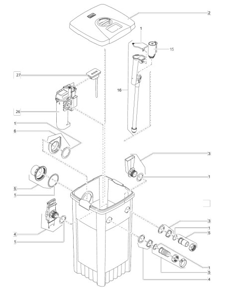 Filtomatic CWS 14000 - FICHE PIECES DETACHEES