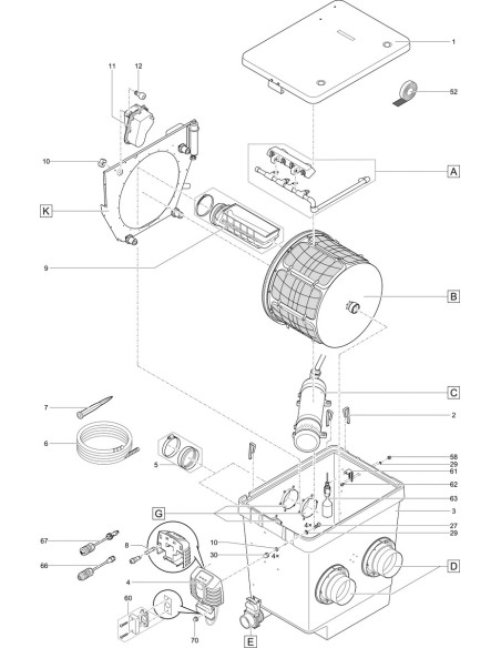 Proficlear Premium DF-L - FICHE PIECES DETACHEES