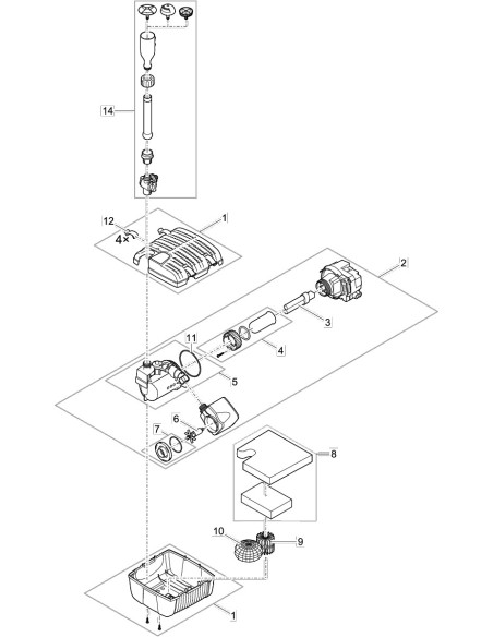 Filtral UVC 1500 - FICHE PIECES DETACHEES