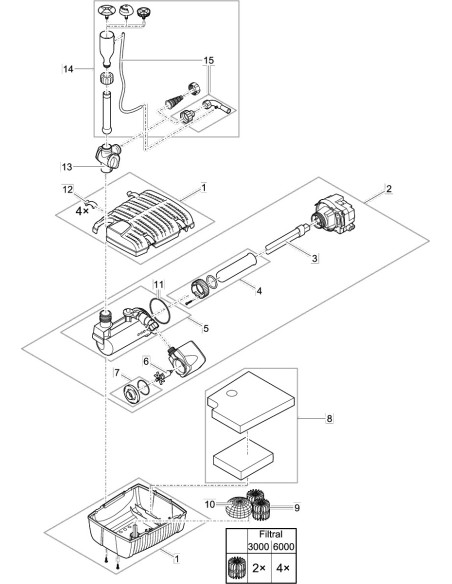 Filtral UVC 3000 - FICHE PIECES DETACHEES