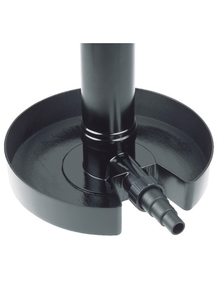 Pied lestable et raccordement tuyau annelé