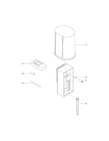 Rocher en option permettant camouflage du FM Master