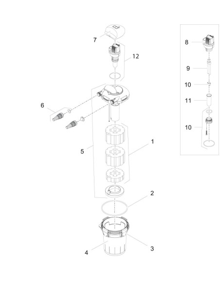 Témoin lumineux filtre UV