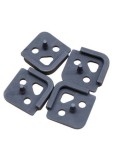 Kit pieds caout. rechange Bitron Premium