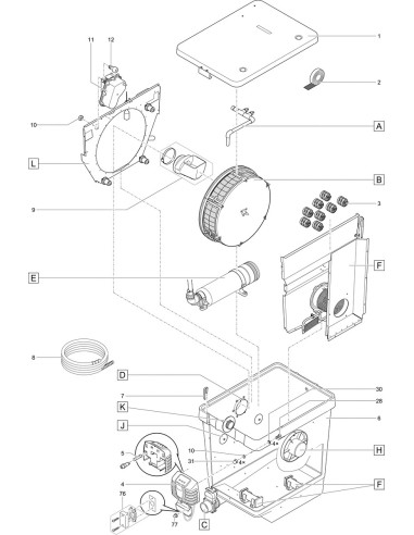 ProfiClear Premium Compact-M pompage OC - FICHE PIECES DETACHEES