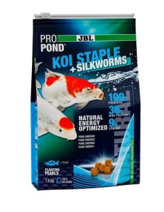 JBL PROPOND KOI STAPLE+SILKWORMS - 1Kg