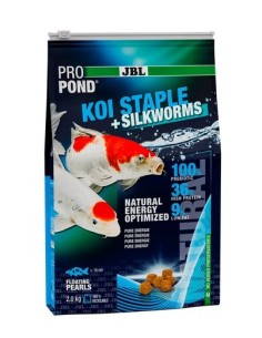 JBL PROPOND KOI STAPLE+SILKWORMS - 2Kg