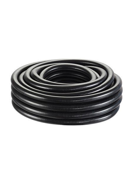 Tuyau spiralé noir 2" - vendu au mètre