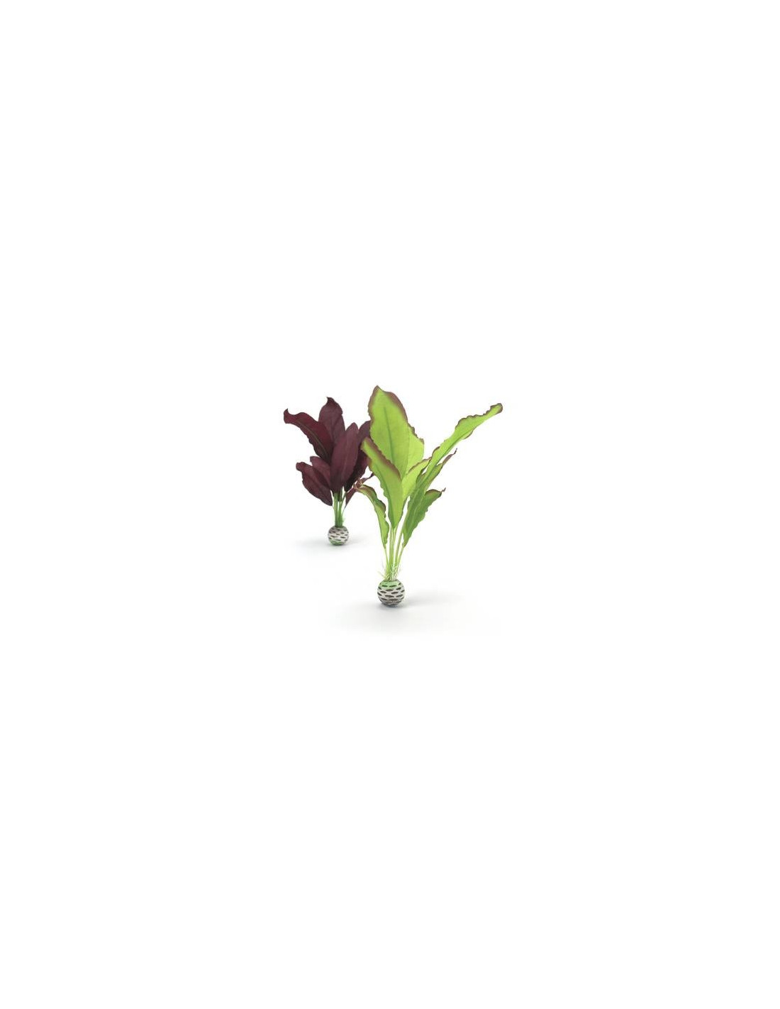 BiOrb Set plantes moyennes soyeuses vertes et violettes Oase