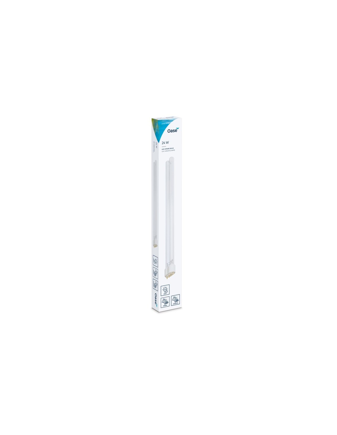 Oase 56236 Lampe UVC 18W De Rechange - Compatible Bitron C Et FiltoMatic, Traitement Algues Étang